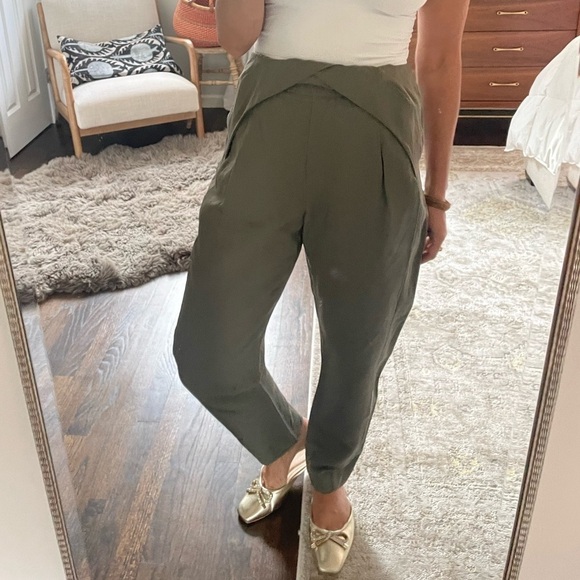 3.1 Phillip Lim Green Folded Front Pant - Picture 4 of 14